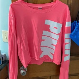 Medium pink crop top